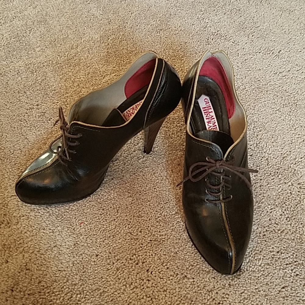 Guillaume Hinfray leather booties